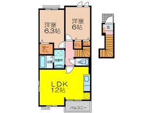 レスポアールⅠの物件間取画像